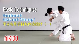 半立ち片手持ち四方投げ（一）Hanmi handachi Katate mochi Shiho nage 1 #aikido #yoshinkan #martialarts