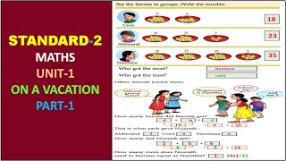 CLASS - 2 | ENGLISH MEDIUM | MATHS | UNIT - 1  |  ON A VACATION | PART - 1