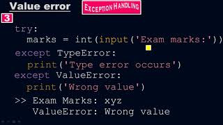 How to check a Value Error in exceptional handling? - Python by #Moein