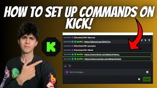How to set up Commands on Kick using Botrix