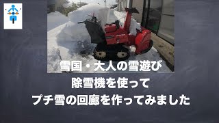 雪国・大人の雪遊び！なんちゃって雪の回廊を作ってみました