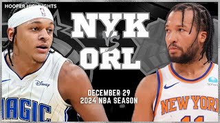 New York Knicks vs Orlando Magic Full Game Highlights | Dec 29 | 2024 NBA Season