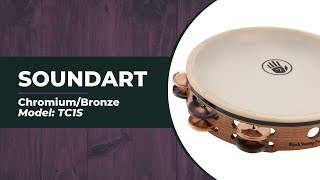 Chromium/Bronze SoundArt Tambourine with Synthetic Head | TC1S Sound Sample