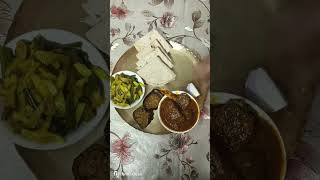 বুধবার রাতে মজাদার টেস্টি ডিনার #yutube #shots #dinner thali @jayantidalyvlog4762