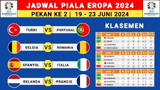 Jadwal Piala Eropa 2024 Pekan ke 2 - Turki vs Portugal - Prancis vs Belanda - Uefa Euro 2024