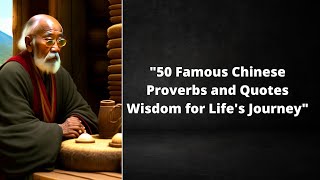 50 Famous Chinese Proverbs and Quotes Wisdom for Life's Journey 🟢 #chineseproverbs