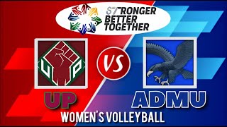 UP vs ATENEO | UAAP SEASON 87 WOMEN'S VOLLEYBALL | LIVE SCORES