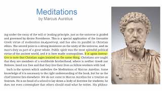 Meditations by Marcus Aurelius Project Gutenberg
