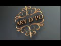 ARY D'PO Designer Jewelry Logo Animation