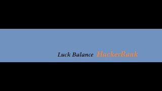 luck balance hackerrank solution java #hackerrank
