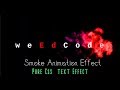 Pure Css Text Animation Effect || HTML and Css