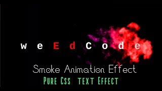 Pure Css Text Animation Effect || HTML and Css