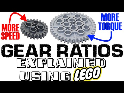 How does gear ratio affect power?