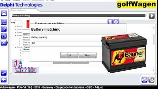 Delphi DS150E Battery coding