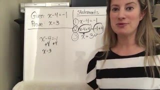 Algebraic Proof Practice-3 Step Proof