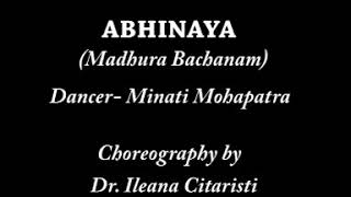 Madhura bachana abhinaya by Minati Mohapatra