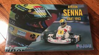 Ayrton Senna, go kart 1993 Scala 1/20 kit Fujimi Built by Giuseppe Rosato