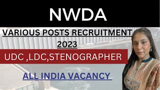 NWDA Recruitment 2023 | nwda recruitment 2023 syllabus