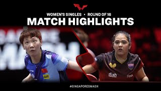 Wang Manyu vs Adriana Diaz | WS R16 | Singapore Smash 2023