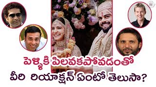 Celebrities About Virat Kohli and Anushka Sharma Marriage | Virushka Marriage Photos | Telugu Panda