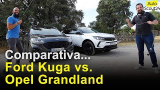 Ford Kuga vs. Opel Grandland 2022| Comparativa SUV PHEV / Prueba / Review en español | #AutoScout24