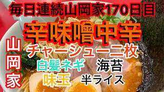 山岡家辛味噌ラーメン中辛【一人飯】【飯テロ】【暇つぶし】【ASMR】