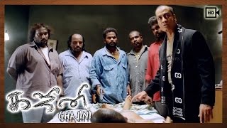 Ghajini Tamil Movie | Scenes | Pradeep Rawt Erase Suriya's Body Tatoo