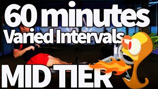 Rowalong Indoor Rowing Workout  - 60 minutes - Varying intervals
