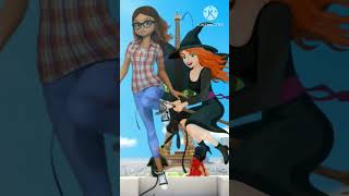 Miraculous characters as Witch #shorts #miraculous