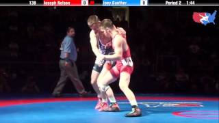 Fargo 2012 138 1st Place Match: Joseph Nelson (Wisconsin) vs. Joey Gunther (Illinois)