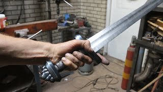 Making a Viking sword, part 2, making the grip.