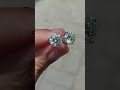 Four Prongs Solitaire Stud Earrings. Moissanite 3.0ctw