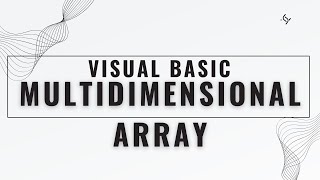 Visual Basic Multi Dimensional Array Sample