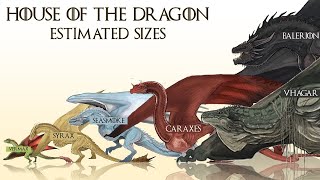 All House Of The Dragon Dragons Estimated Sizes (HOTD Size Comparison)