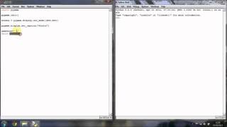 Python / Pygame Tutorial 3 - Creating a Window