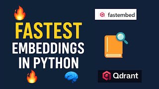 FastEmbed: The Fastest Way to Add Embeddings in Python (Hands-on Demo)