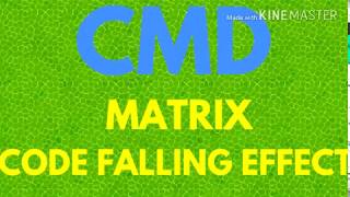 COMMAND PROMPT TRICK || MATRIX CODE FALLING EFFECT||