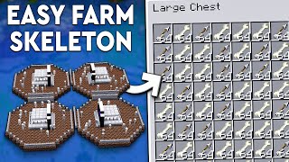 Minecraft Skeleton Mob Farm 1.20.2 - NO SPAWNER - SIMPLE EASY!