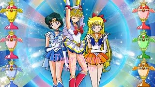 Inner Senshi (and Chibi Moon) Crisis Transformations