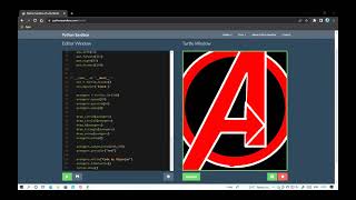 MAKING AVENGERS LOGO USING PYTHON (TURTLE) CODE | @ask_PF