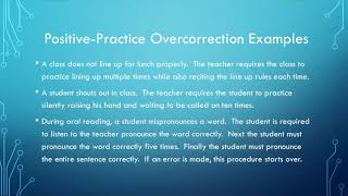 Overcorrection Procedure Explained
