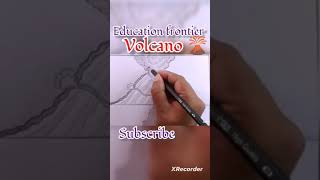 How To Draw volcano 🌋 Eruption diagram #shorts #geography #volcano🌋🌋🌋🌋🌋🌋🌋🌋