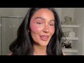 easy monochromatic pink spring makeup