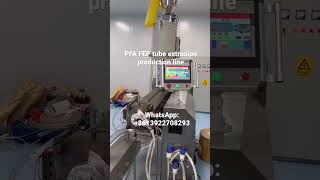 High precision FEP PFA tube extrusion production line #FEP #pfa