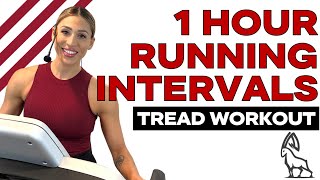 1 HOUR RUN INTERVALS | Treadmill Follow Along!