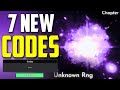 *NEW* ALL WORKING CODES FOR UNKNOWN RNG IN 2024! ROBLOX UNKNOWN RNG CODES