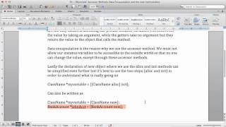 Objective C Tutorials 59 Accessor Methods, Data encapsulation and new Class method