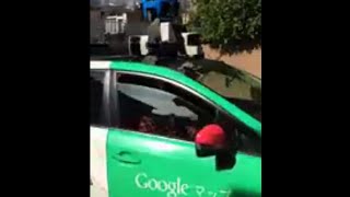 googleのストリートビュー撮影車に遭遇！！