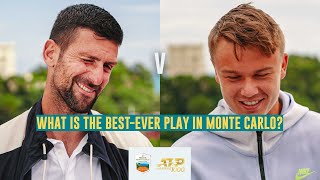 ATP Tennis Stars Decide The Best-Ever Play In Monte Carlo!