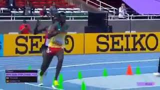 Watch Kenyan Serem Confidence in steeplechase run.